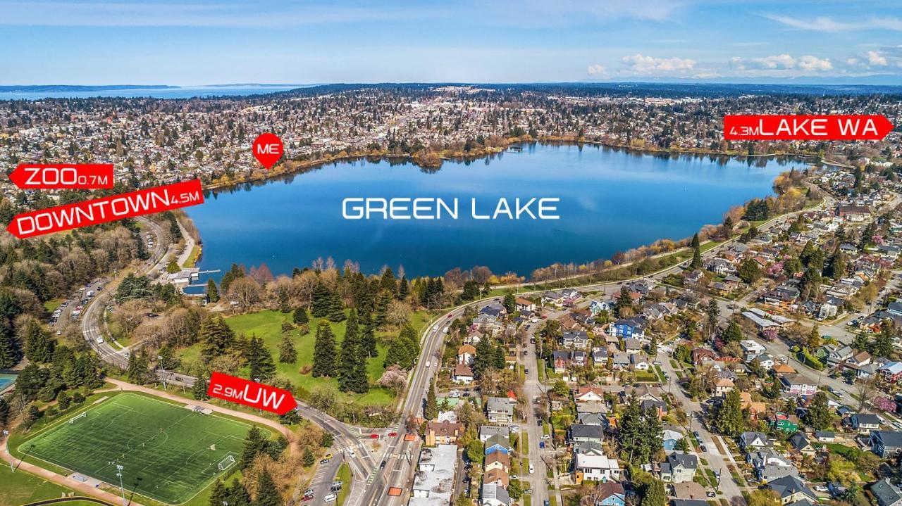 Green Lake 1St Line Home A With Central Air Conditioners Σιάτλ Εξωτερικό φωτογραφία